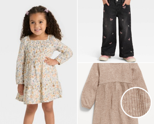 toddler and baby clothes 💕🩵 cover photo collage