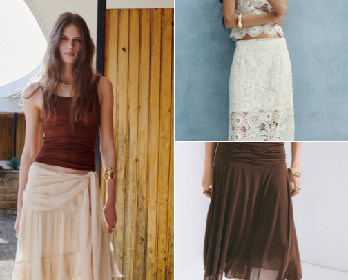 Pretty Skirts I Can't Stop Saving 🌸 😭☀️ cover photo collage