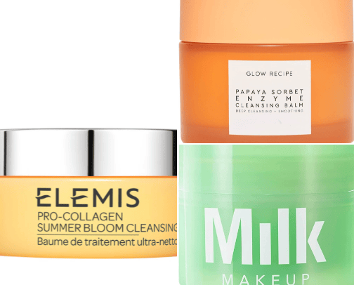 Makeup removers cover photo collage