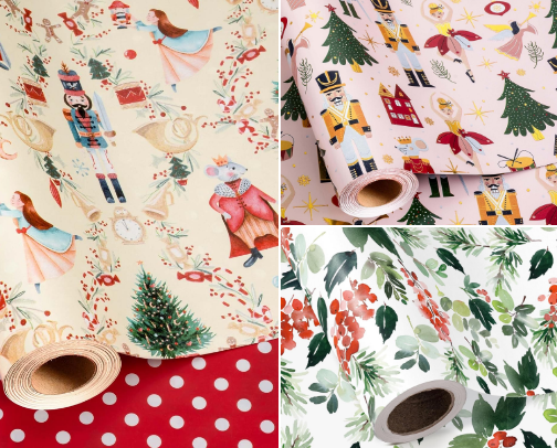 cute and aesthetic amazon christmas wrapping cover photo collage