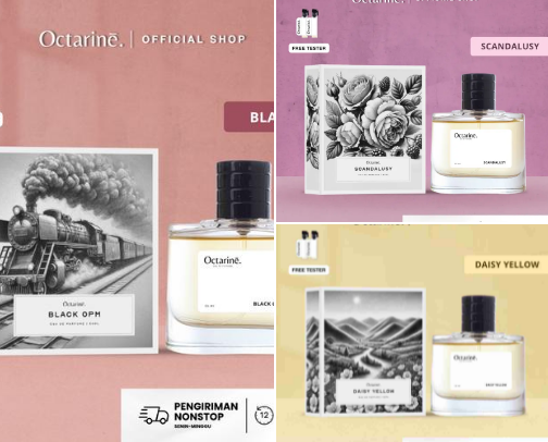 Parfum Octarine - Parfum Tahan Lama Untuk Wanita atau Pria Terbaik cover photo collage