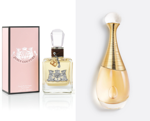 Women’s perfume cover photo collage