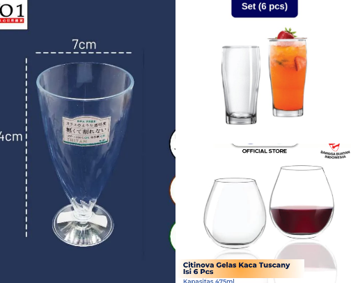 From Coffee to Cocktails: The Best Glasses for Every Beverage" cover photo collage