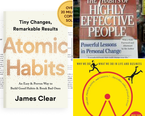 Life changing books cover photo collage