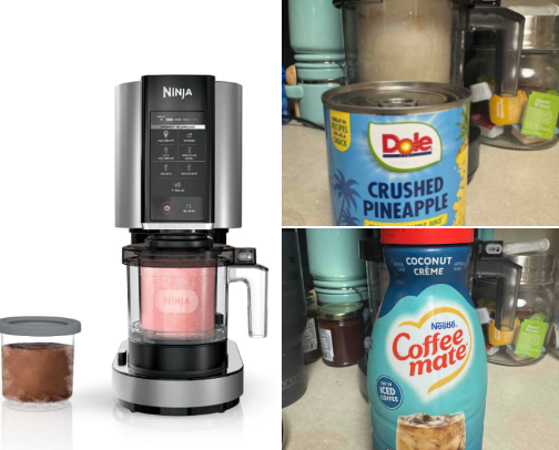 Easiest Pineapple Coconut Ice Cream Ever! cover photo collage