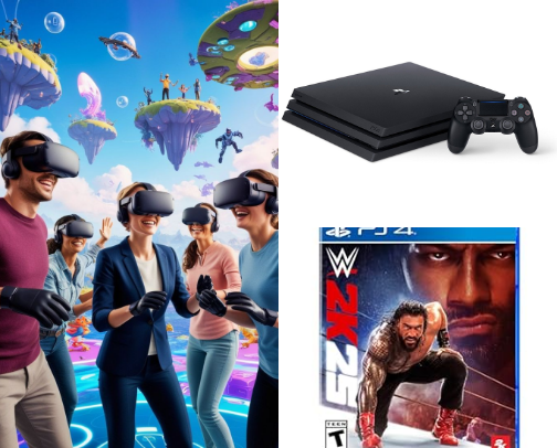 Virtual Reality Games cover photo collage