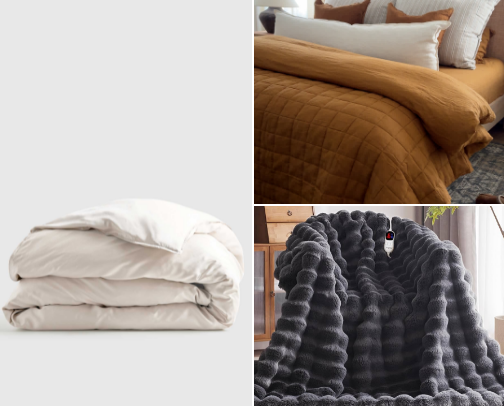 Cozy Bedroom Gifts for Her | Comfort, Scents, and Bedding Essentials cover photo collage