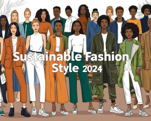 Sustainable Fashion  Style 2024 cover photo collage