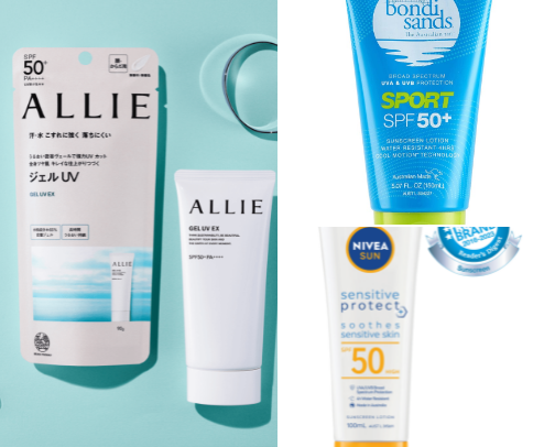 Fragrance free sunscreens to get you through the holidays. cover photo collage