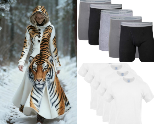 Favorite clothing items in my family cover photo collage