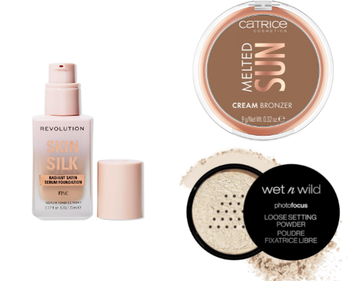 drugstore products for your makeup kit cover photo collage