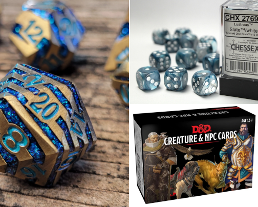 Dnd finds as a player or DM cover photo collage