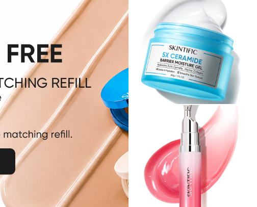 Skincare cover photo collage