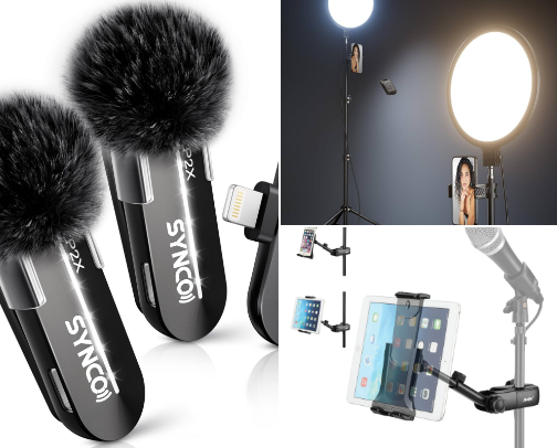 Things I got to create content! cover photo collage