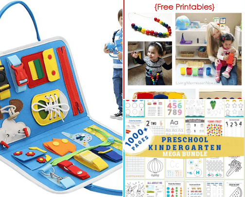 Learning Through Play: The Montessori Way! cover photo collage