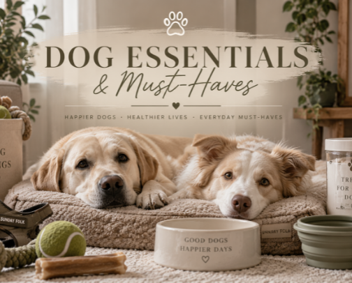 Dog Essentials & Must-Haves cover photo collage