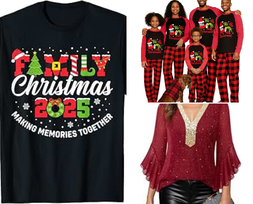 Holiday Ready: Traditional and Stylish Clothing for the Christmas Season! cover photo collage