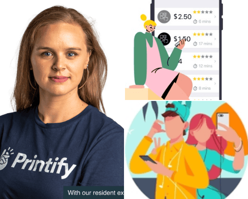Everything you would need to make money side hustling online passively! cover photo collage