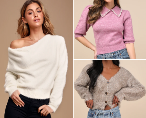 sweaters for this cold weather, but also a great combination with sporty, elegant and casual🩶 cover photo collage