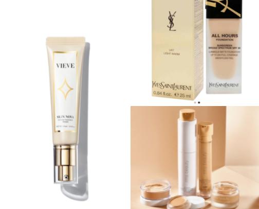 Balm serum moisturizer tinted cream foundation cover photo collage