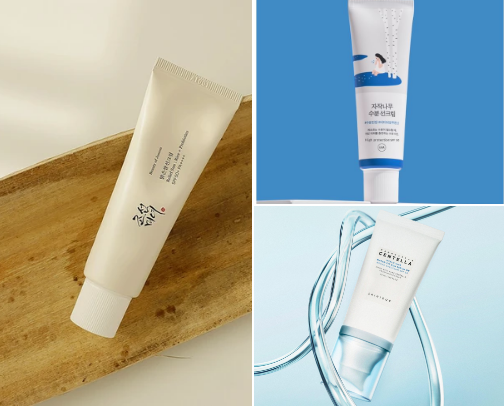 My Korean Sunscreen for Dry Skin. Hydrating SPF Picks for a Healthy, Glowing Complexion cover photo collage
