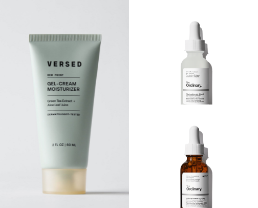 Skin care cover photo collage