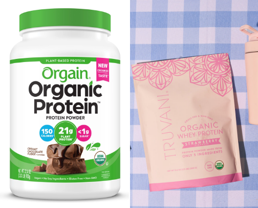 Protein powder cover photo collage