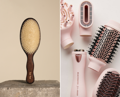 hair tools and accessories cover photo collage