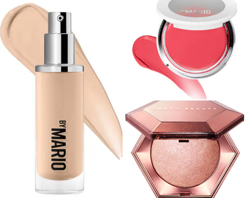Glowy Makeup routine cover photo collage