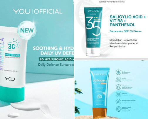 Sunscreen di Bawah Rp50 Ribu 😎 cover photo collage