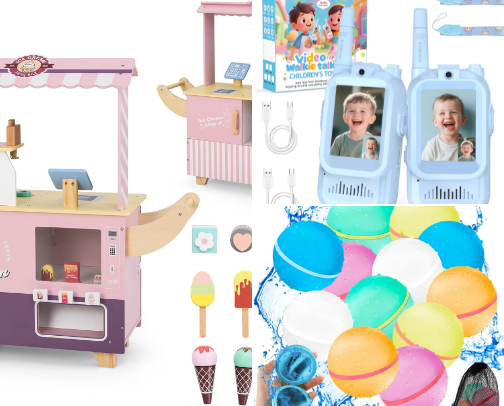 Help Santa out by grabbing these toys for the little ones. cover photo collage