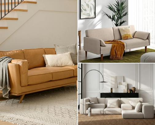 Aesthetic and Comfortable Sofas: Upgrade your Home ✨ cover photo collage