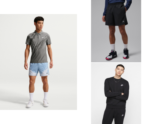 Nike Men's Appreal Products cover photo collage