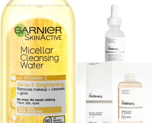 Super affordable but great skincare products 🌸👛 cover photo collage