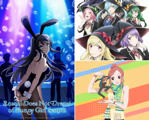 Best High School Rom-Com Anime cover photo collage