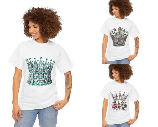 Crown T-Shirt, Hoodies, Tote Bags, Caps, Mugs, Phone Cases cover photo collage