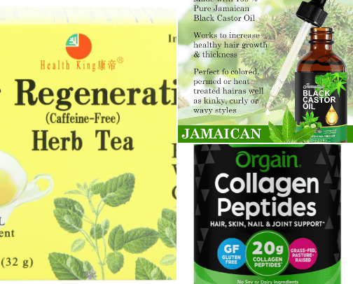 Products for Hair Loss/Growth cover photo collage