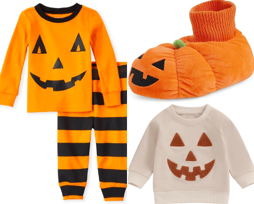 Toddler Halloween Boo Basket cover photo collage