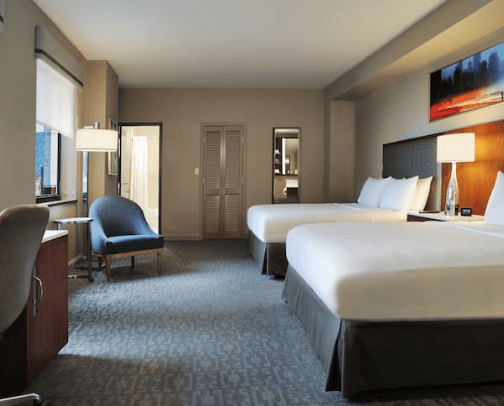 Hotel rooms in Chicago cover photo collage