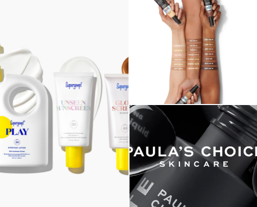 Skincare cover photo collage