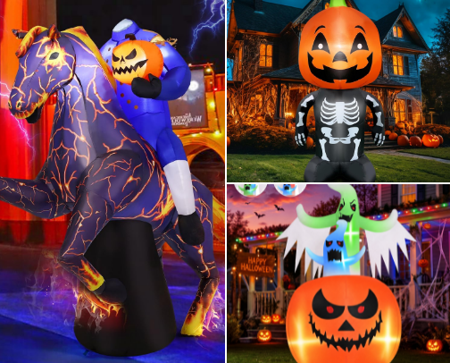 Halloween decorations cover photo collage