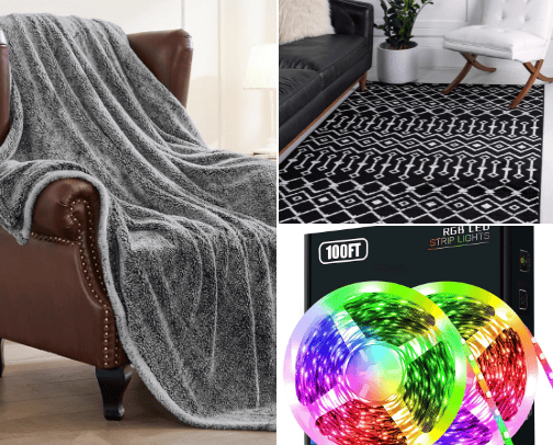 Red and Black Dorm Theme cover photo collage