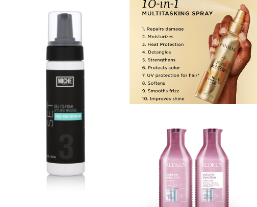 Fine Wavy Low Porosity Hair Picks cover photo collage