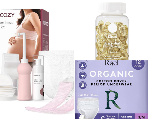 Postpartum & Newborn Essentials cover photo collage