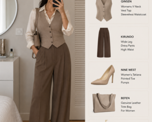 Timeless Neutral Fashion Edit cover photo collage