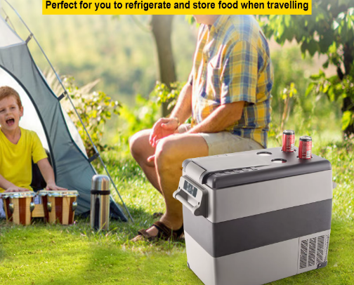 SucceBuy 20L 22L 35L 45L 55L Car Refrigerator Mini Fridge Freezer Portable Compressor Cooler DC 110-240V Ice Box for Camping cover photo collage
