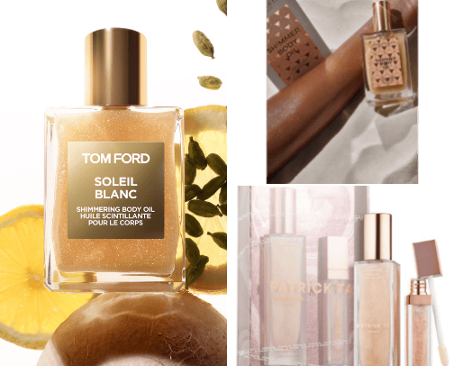Illuminating body glow cover photo collage