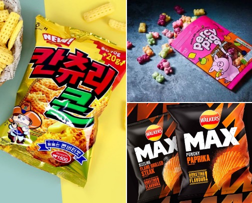 Scrummy Snacks I find in the UK cover photo collage