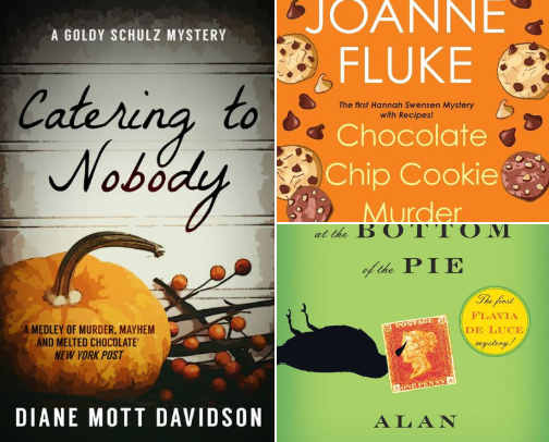 Culinary Sleuths: 15 Food & Investigation Reads cover photo collage