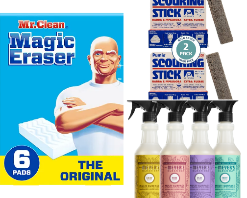 Favorite cleaning products cover photo collage